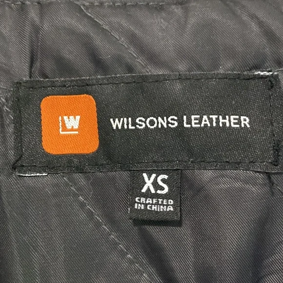 Wilson’s Leather , Black Leather Fully Lined Jacket Size Chart in pics - Picture 4 of 13